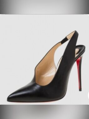 Christian Louboutin Black and Red Women's Heels